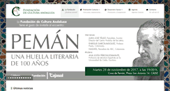 Desktop Screenshot of fundacionculturaandaluza.org